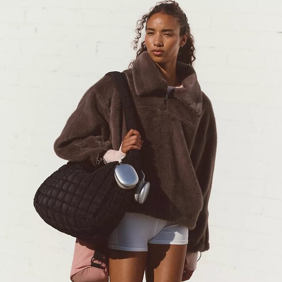 Alpine Faux Fur Half Zip - Picture 1 of 4